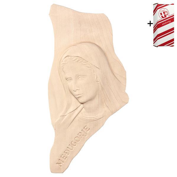 Relief Our Lady of Medjugorje + Gift box - Natural