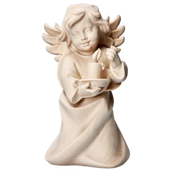 Heart Angel with candle - Natural