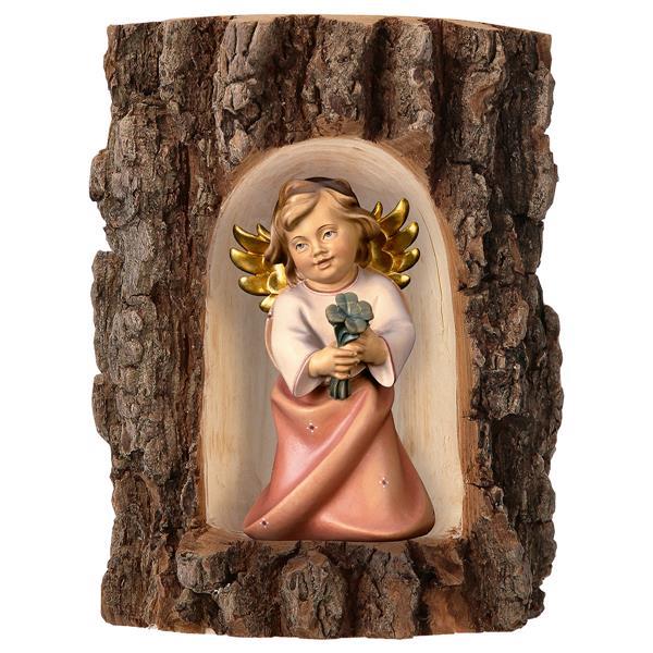 Heart Angel with fourclover in Grotto elm - Colored