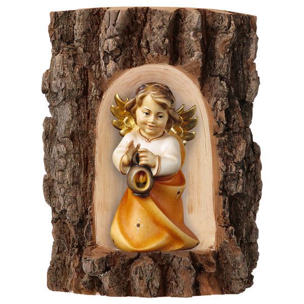 Heart Angel with lantern in Grotto elm - Colored