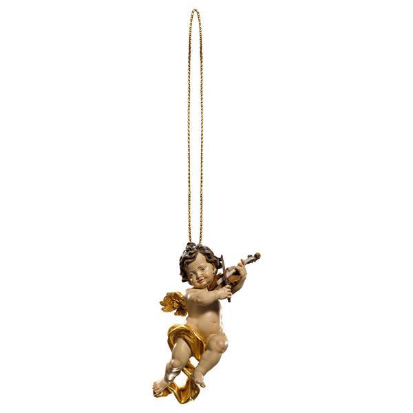 Cherub with violine with gold sting - Colored