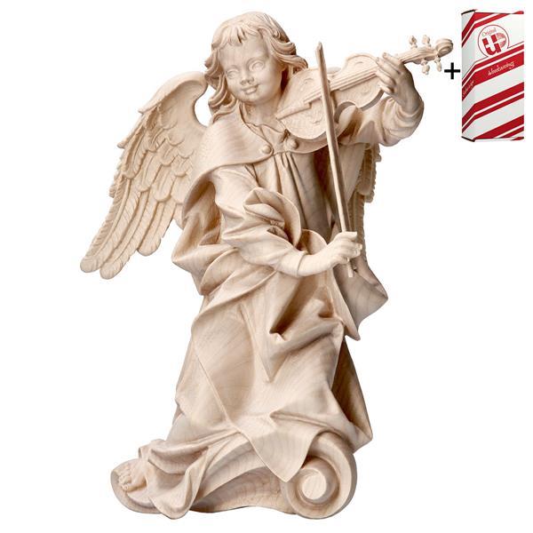 Chorus angel with violine + Gift box - Natural