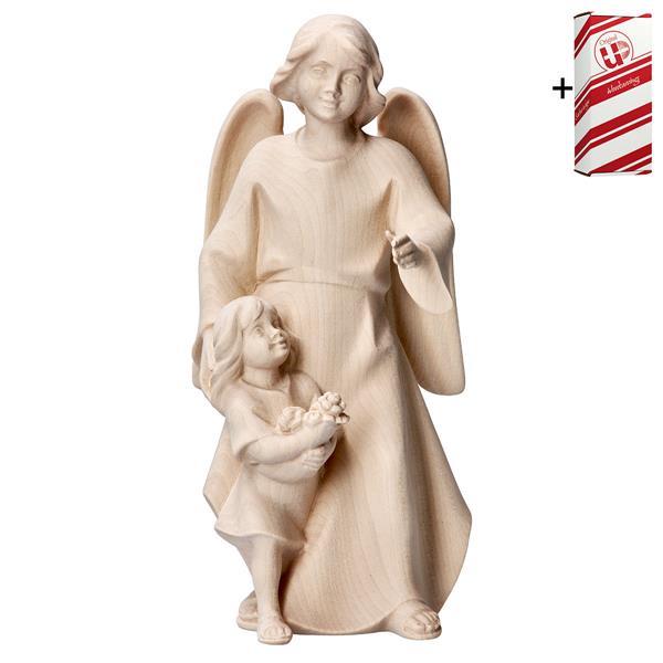 Guardian angel Modern with girl + Gift box - Natural