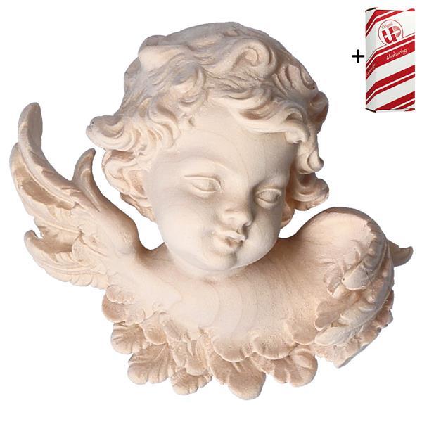 Angel head left side + Gift box - Natural