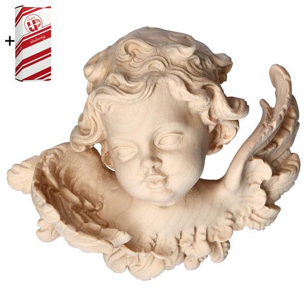 Angel head right side + Gift box - Natural