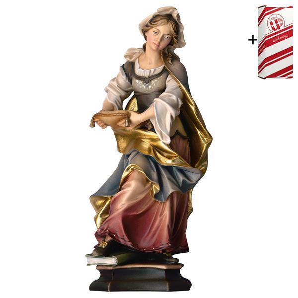 St. Woman with book + Gift box - Colored