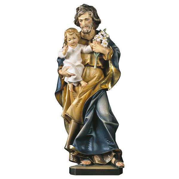 St. Joseph with child and lily - Colored