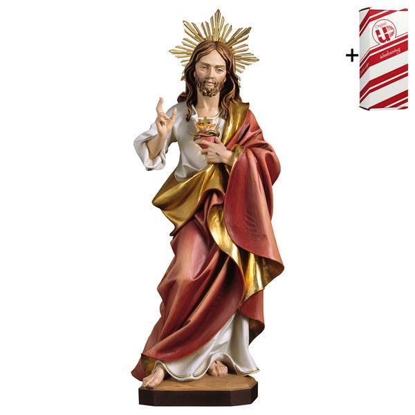 Sacred Heart of Jesus with Aura + Gift box - Colored