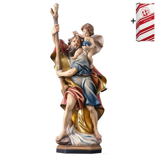 St. Christopher with child + Gift box - Colored