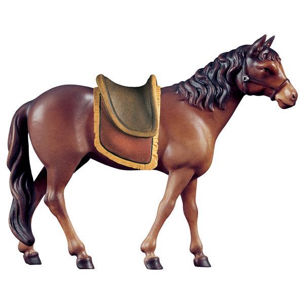 Horse brown with saddle - Colored