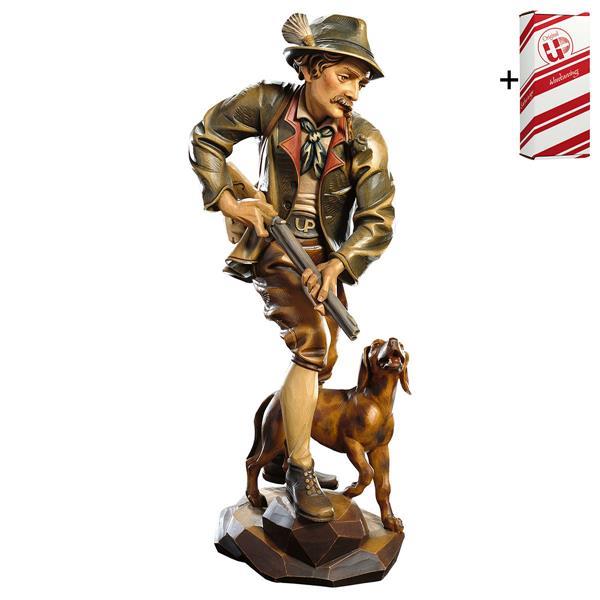 Hunter with dog + Gift box - Colored