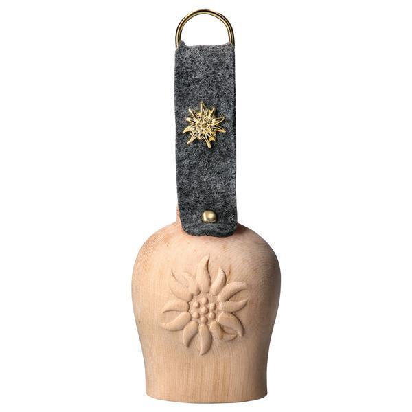 Pine bell edelweiss with grey ribbon - Natural-Pine