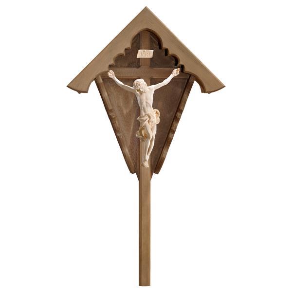 Crucifix Baroque Field cross Spruce - Natural
