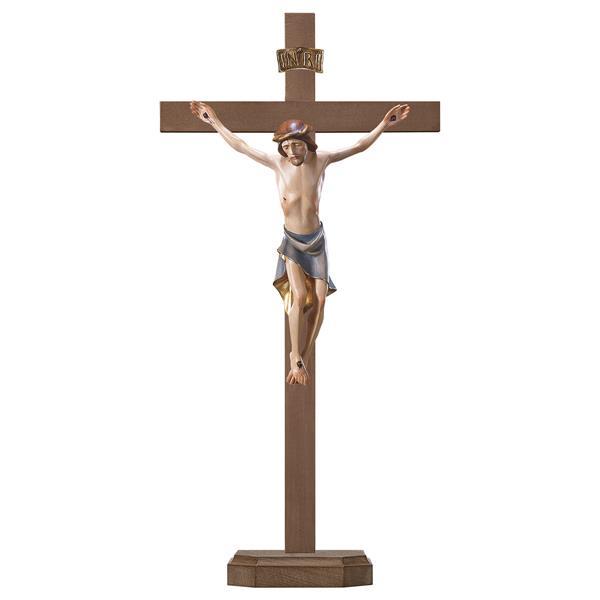 Crucifix Modern Pedestall cross - Colored