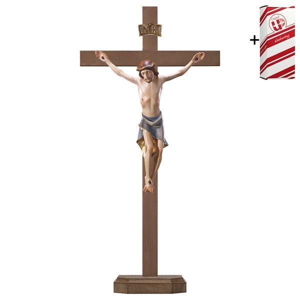 Crucifix Modern Pedestall cross + Gift box - Colored