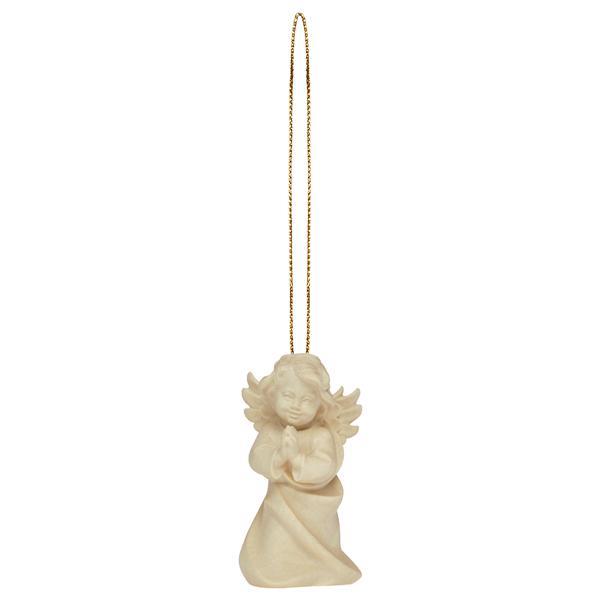Heart Angel praying with gold string - Natural