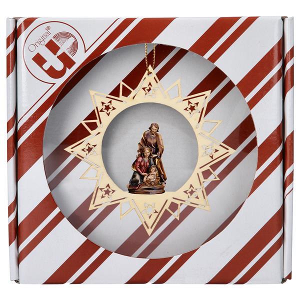 Nativity Baroque Stars Star + Gift box - Colored