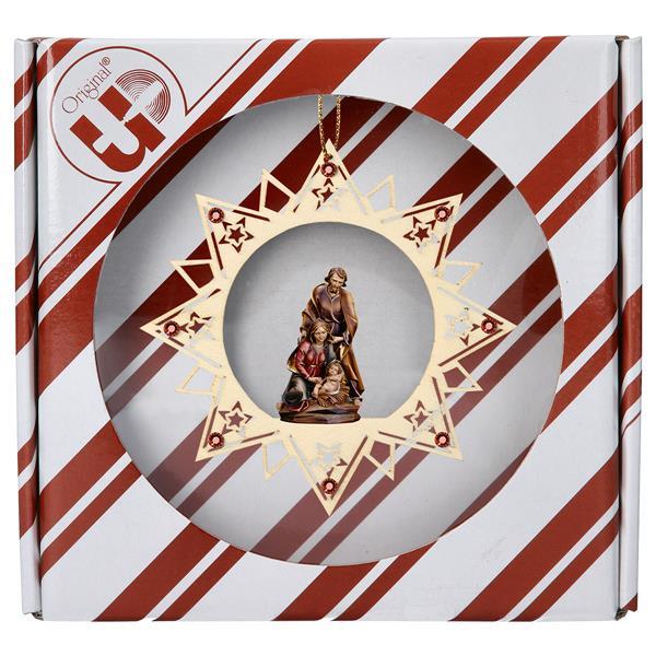 Nativity Baroque Stars Star Crystal + Gift box - Colored