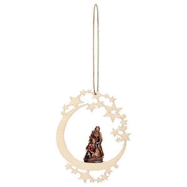 Nativity Baroque Moon Star - Colored