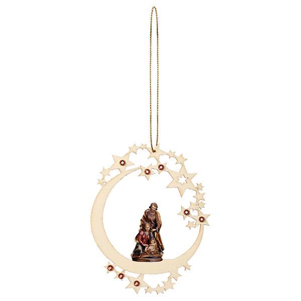 Nativity Baroque Moon Star Crystal - Colored