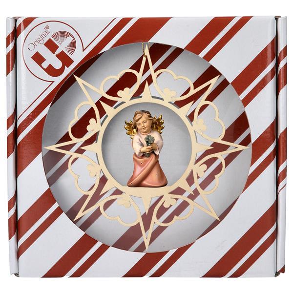 Heart Angel with four-clover Heart Star + Gift box - Colored