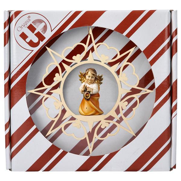 Heart Angel with lantern Heart Star + Gift box - Colored