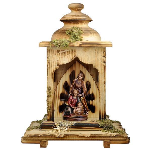 Nativity Baroque Lantern stable - Colored