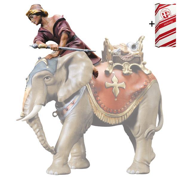 UL Sitting elephant driver + Gift box - Colored