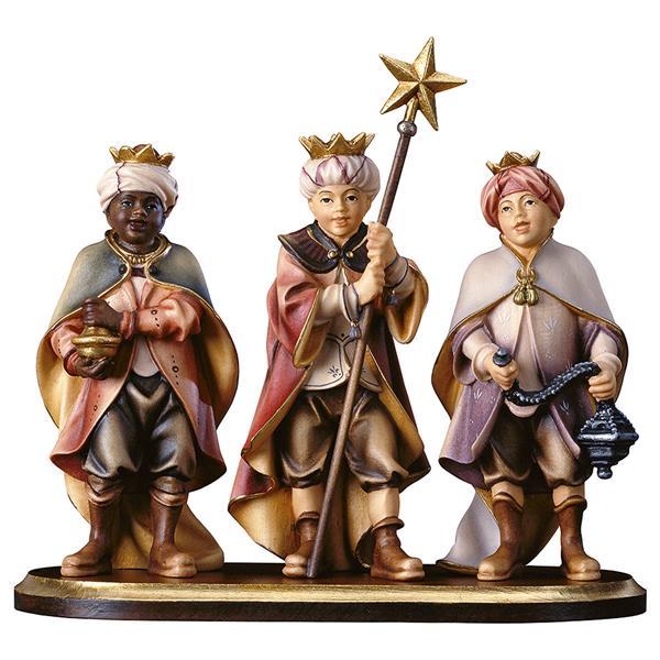UL Three Carol Singers on pedestal 4 Pieces - Colored
