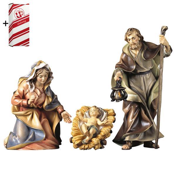 UL Holy Family 4 Pieces + Gift box - Colored