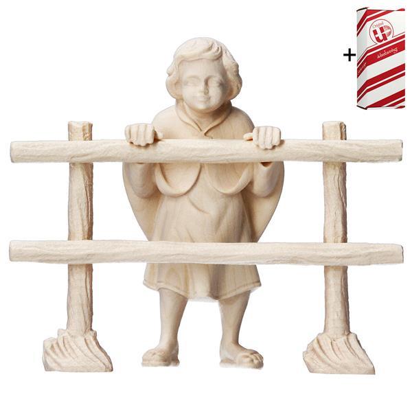 UL Looking child with fence 2 Pieces + Gift box - Natural