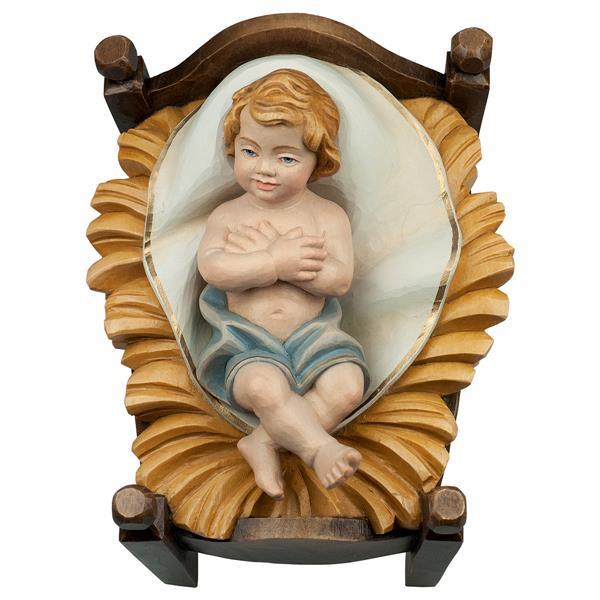 SH Infant Jesus and Manger 2 Pieces - Colored