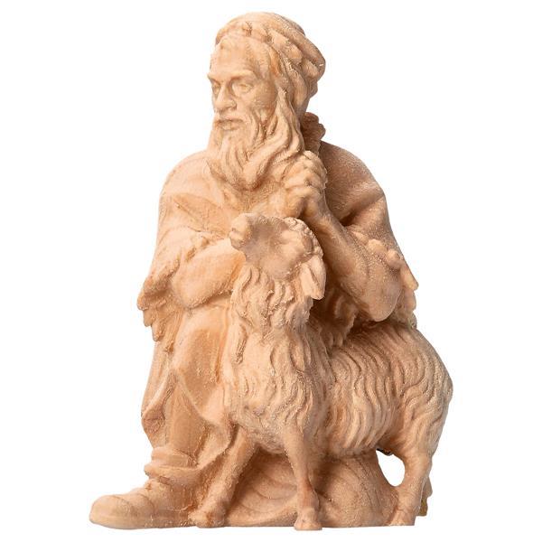 MO Kneeling herder with sheep - Natural-Pine