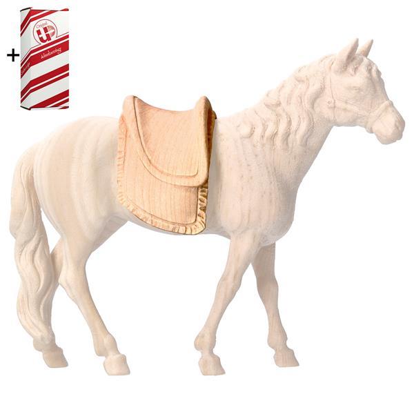 MO Saddle for standing horse - Natural-Pine
