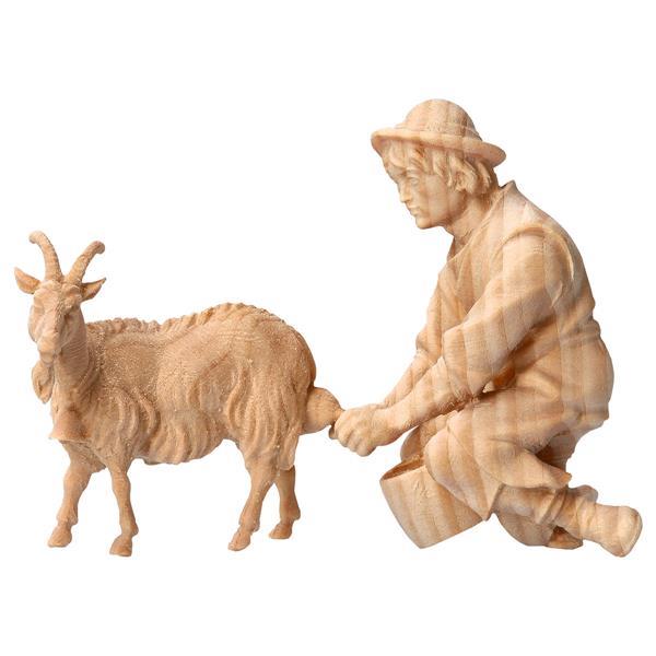 MO Milking herder with Goat to milking 2 Pieces - Natural-Pine