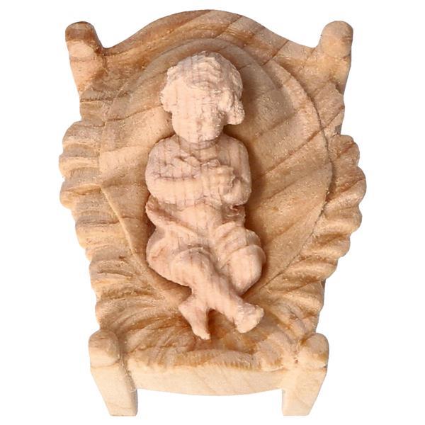 MO Infant Jesus and Manger 2 Pieces - Natural-Pine