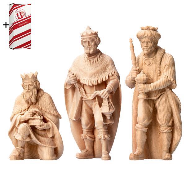 MO Three Wise Men 3 Pieces + Gift box - Natural-Pine