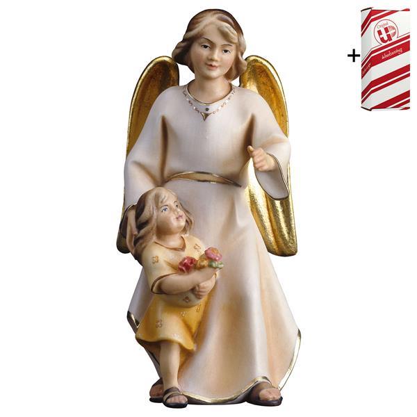 SA Guardian angel with girl + Gift box - Colored