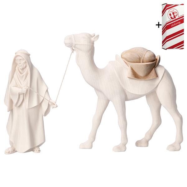 CO Saddle for standing camel + Gift box - Natural