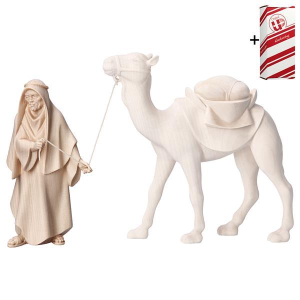 CO Standing camel driver + Gift box - Natural