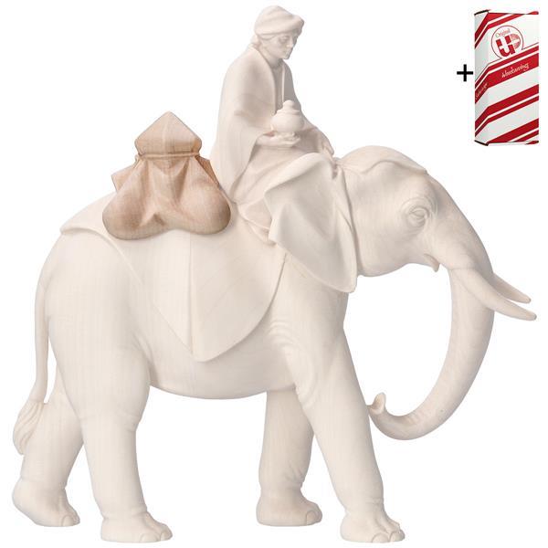 CO Silla adorno para elefante de pie + Caja regalo - Natural