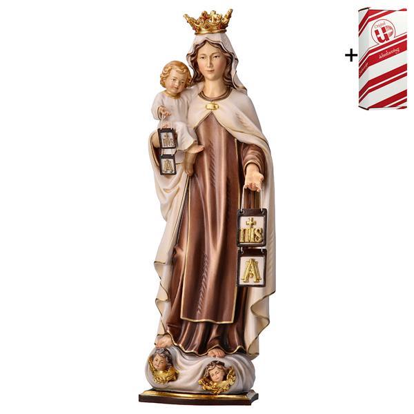 Virgen del Carmen con corona + Caja regalo - Coloreado