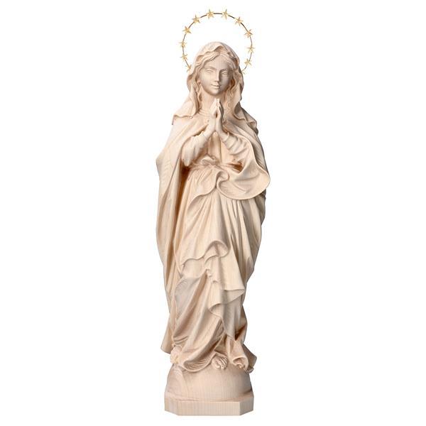 Nuestra Señora de la Inmaculada Concepcion con Aureola 12 estrellas latón - Natural
