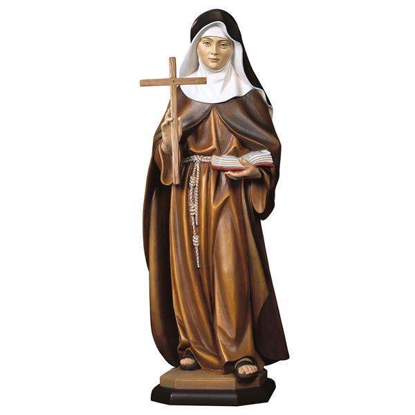 S. Angela de Foligno con cruz - Coloreado
