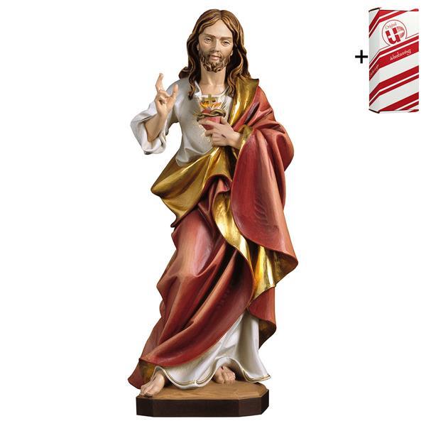 Sagrado Corazón Jesús + Caja regalo - Coloreado