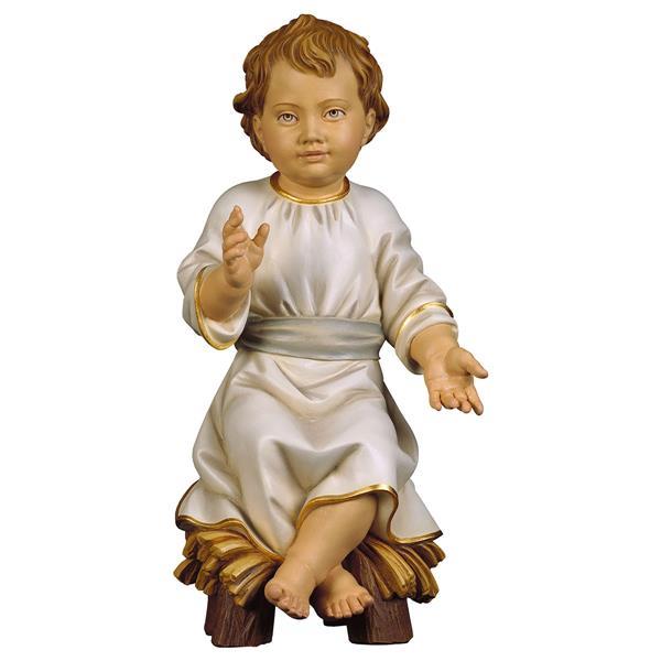 Niño Jesús sentado en cuna - Coloreado
