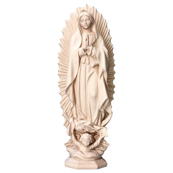 Vierge de Guadalupe Bois de tilleul sculpté - Naturel