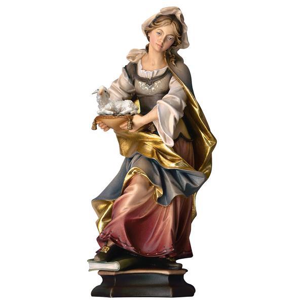 St. Agnès de Rome avec agneau - Couleur