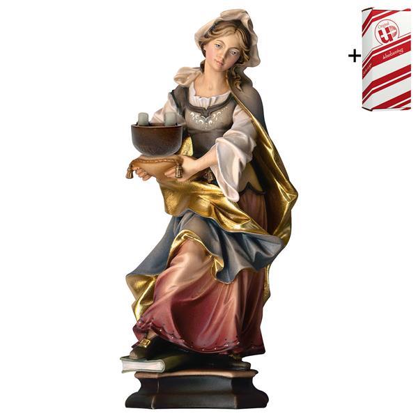 St. Christine de Bolsena avec meule + Coffret cadeau - Couleur