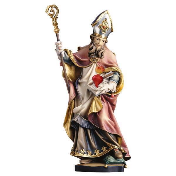 St. Augustin avec coeur et flèche - Couleur